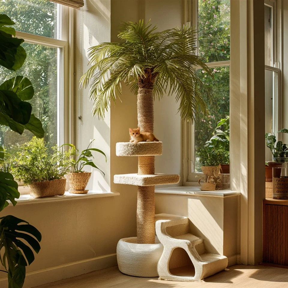 Realistic Palm Tree Cat Tree best